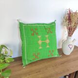 Sabra green Moroccan cushion