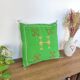 Coussin marocain vert Sabra