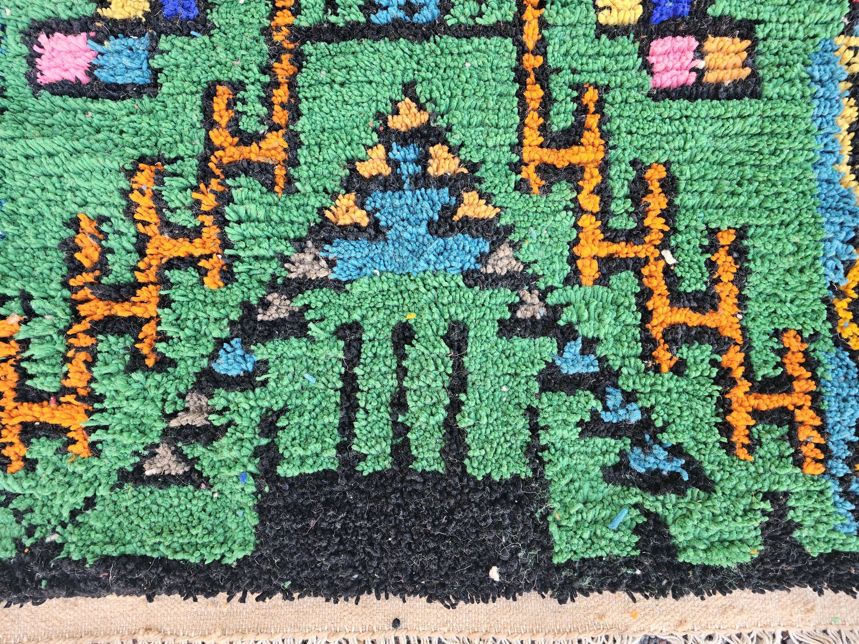 Unique handmade Berber rug 3x2 m