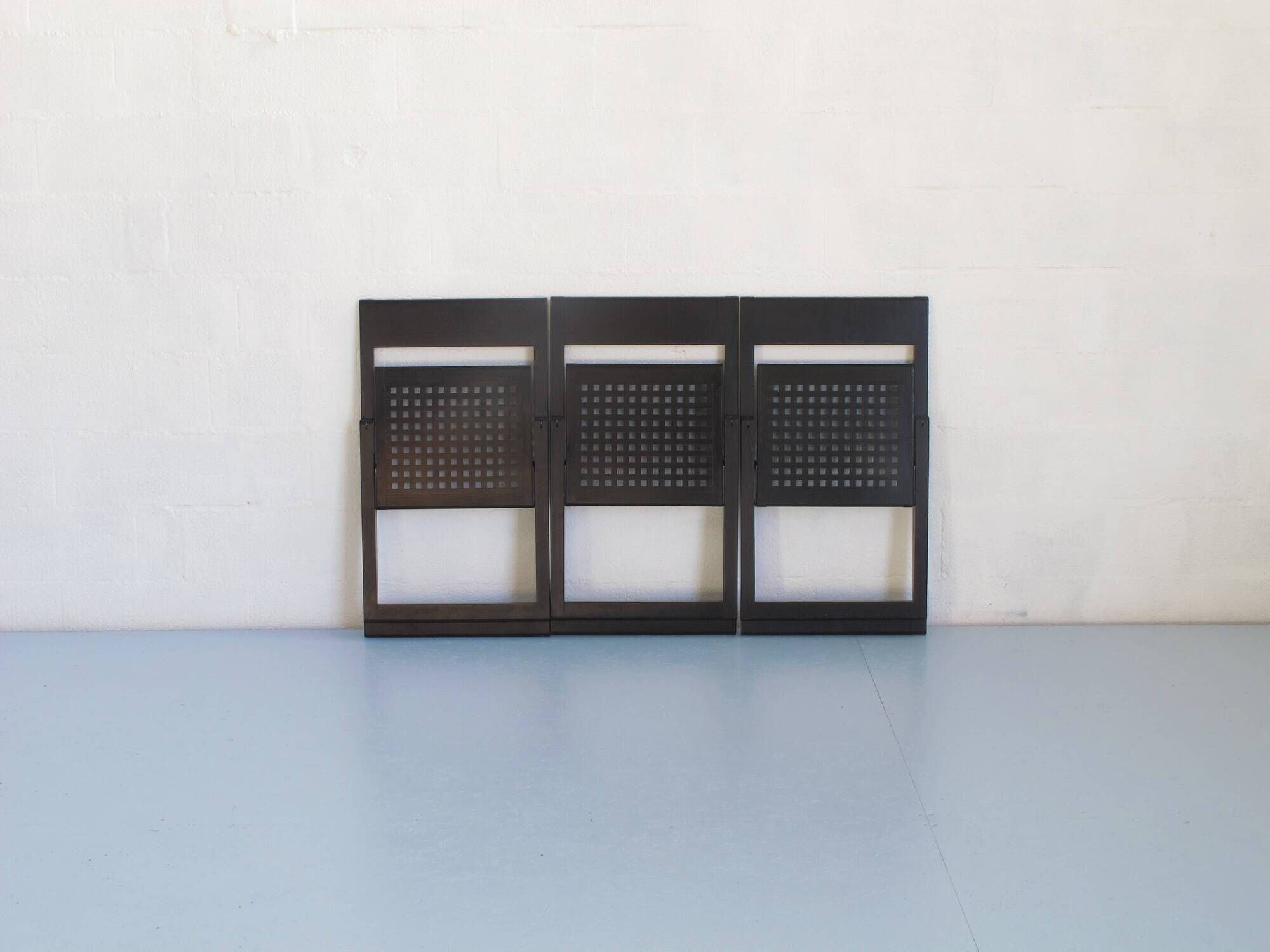 Three Pliaviva folding chairs by Marc Berthier and Alain Chauvel for Magis Italy 1980