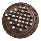 Solitaire game with semi-precious stones