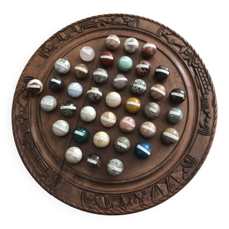 Solitaire game with semi-precious stones