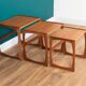 Retro Teak 1960s G Plan Quadrille Nest Of Coffee Tables
