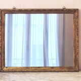 Art Deco mirror, gilded with feula leaf - "Firmin"