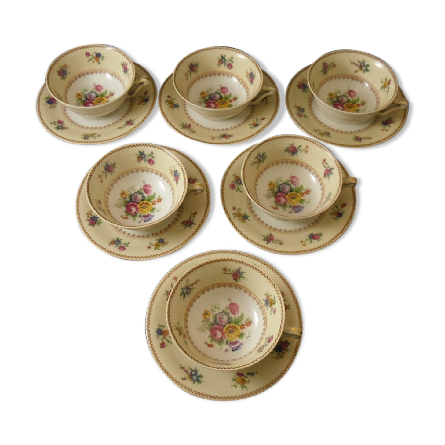 6 porcelain cup limoges raynaud to floral tea cup decorations, large coffee