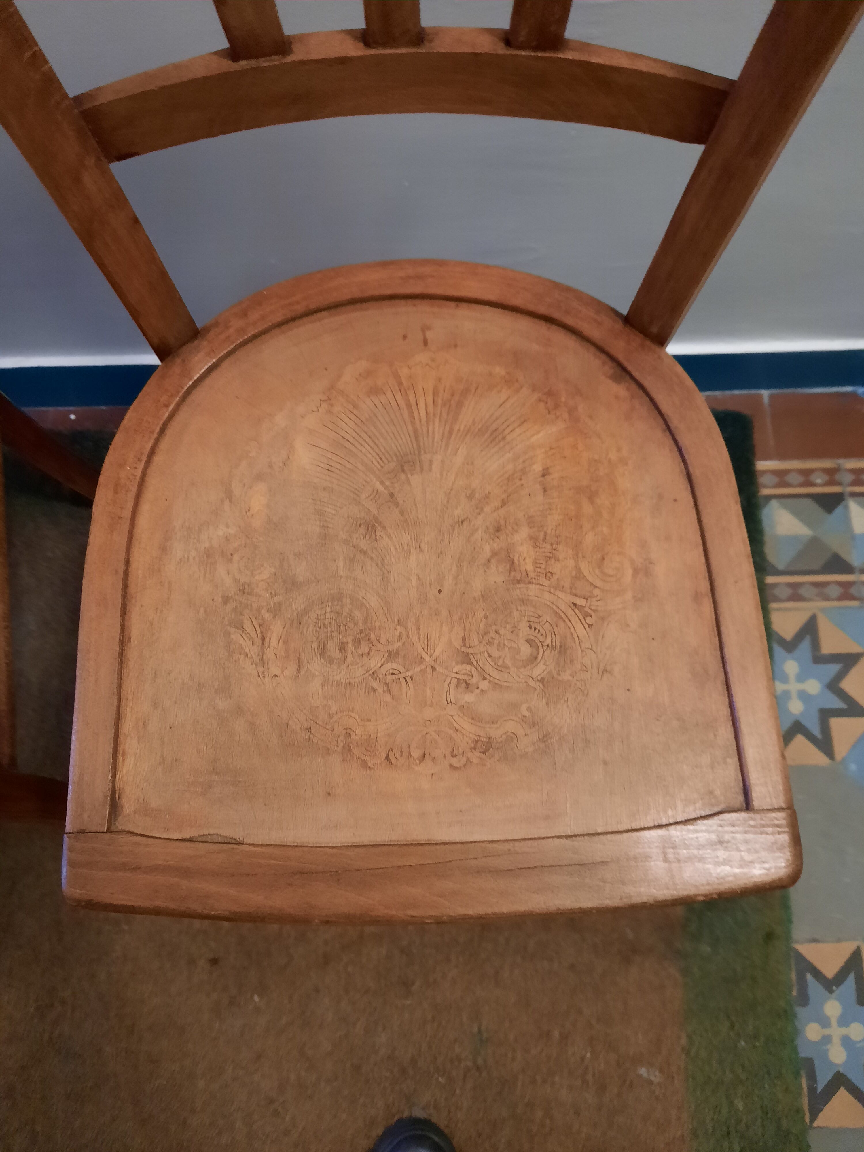 Pair of bistro chairs