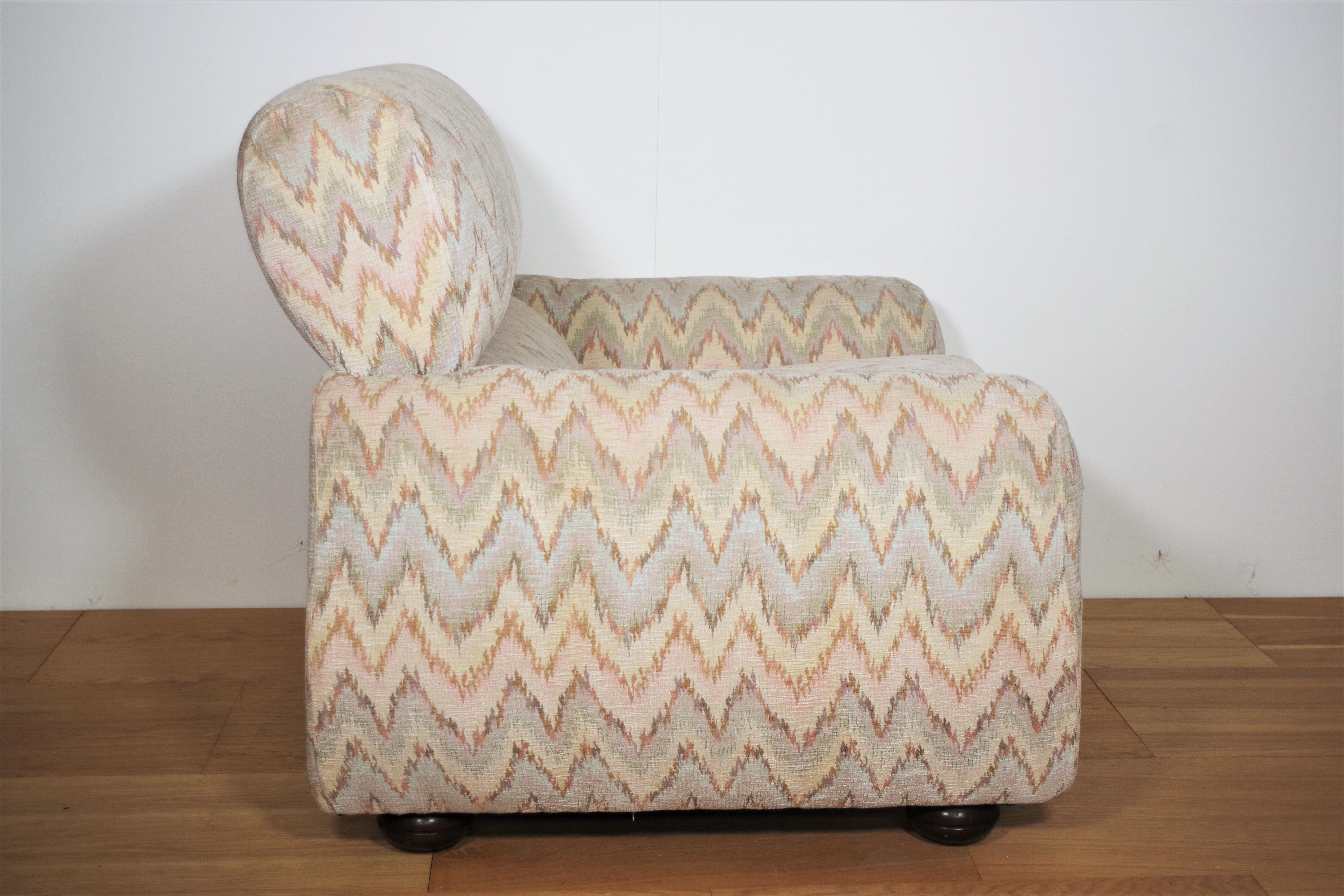 Missoni armchairs, 1970s, set of 3