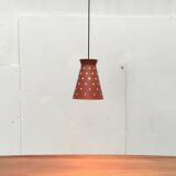 Perforated metal pendant light, mid-century design, 1960s.