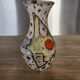 Vase Marius Bessone fat lava Vallauris 1950s sea foam & enamels H 16