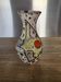 Vase Marius Bessone fat lava Vallauris 1950s sea foam & enamels H 16