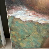 Triptych of Impressionist Nudes Oil on Canvas signed G. Cartie