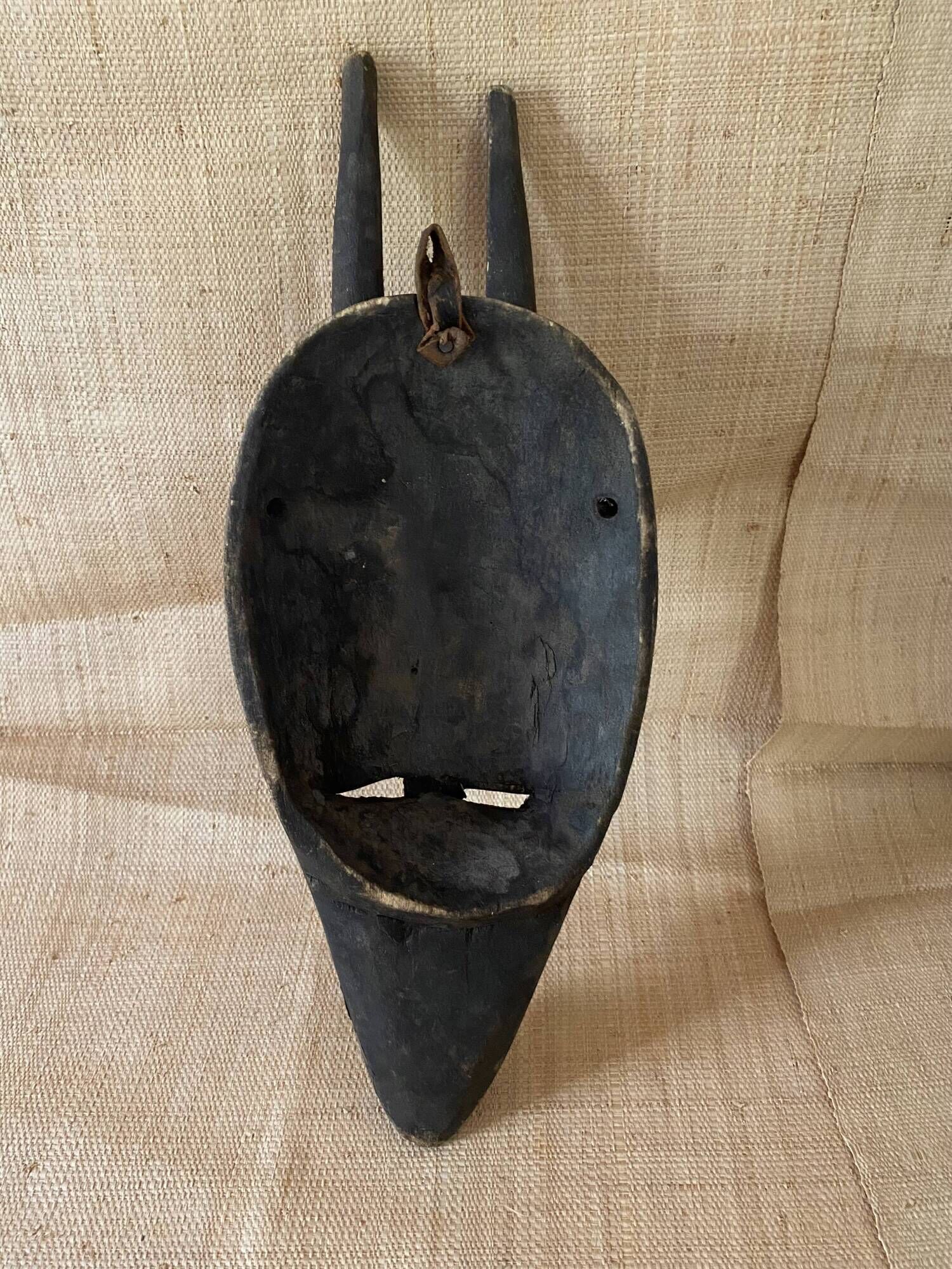 Masque MARKA  bois et placage laiton
