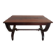 Restoration style coffee table in mahogany-colored wood / Very good condition