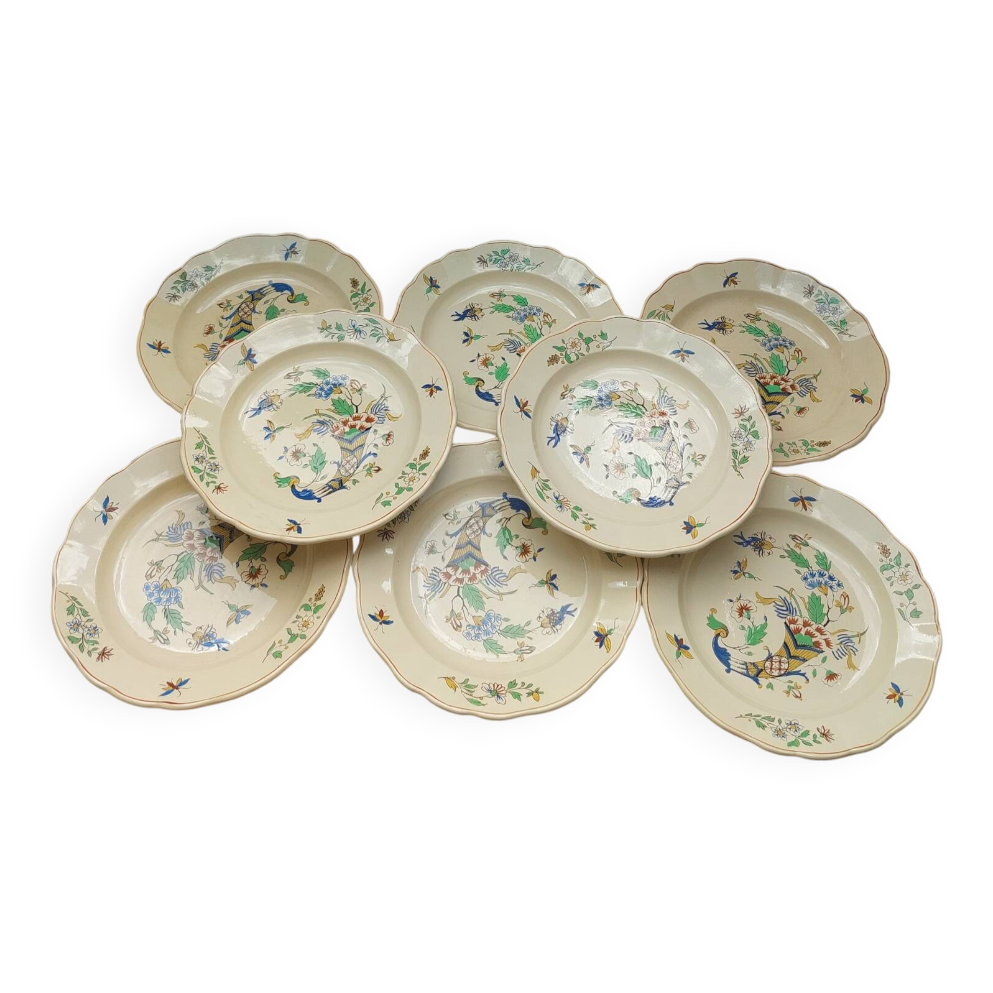 Boch La Louviere D2202 Cornucopia Deep Plates
