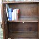 Rattan, cane and bamboo shelf/bookcase
