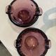 Pair of bubble glass ashtrays