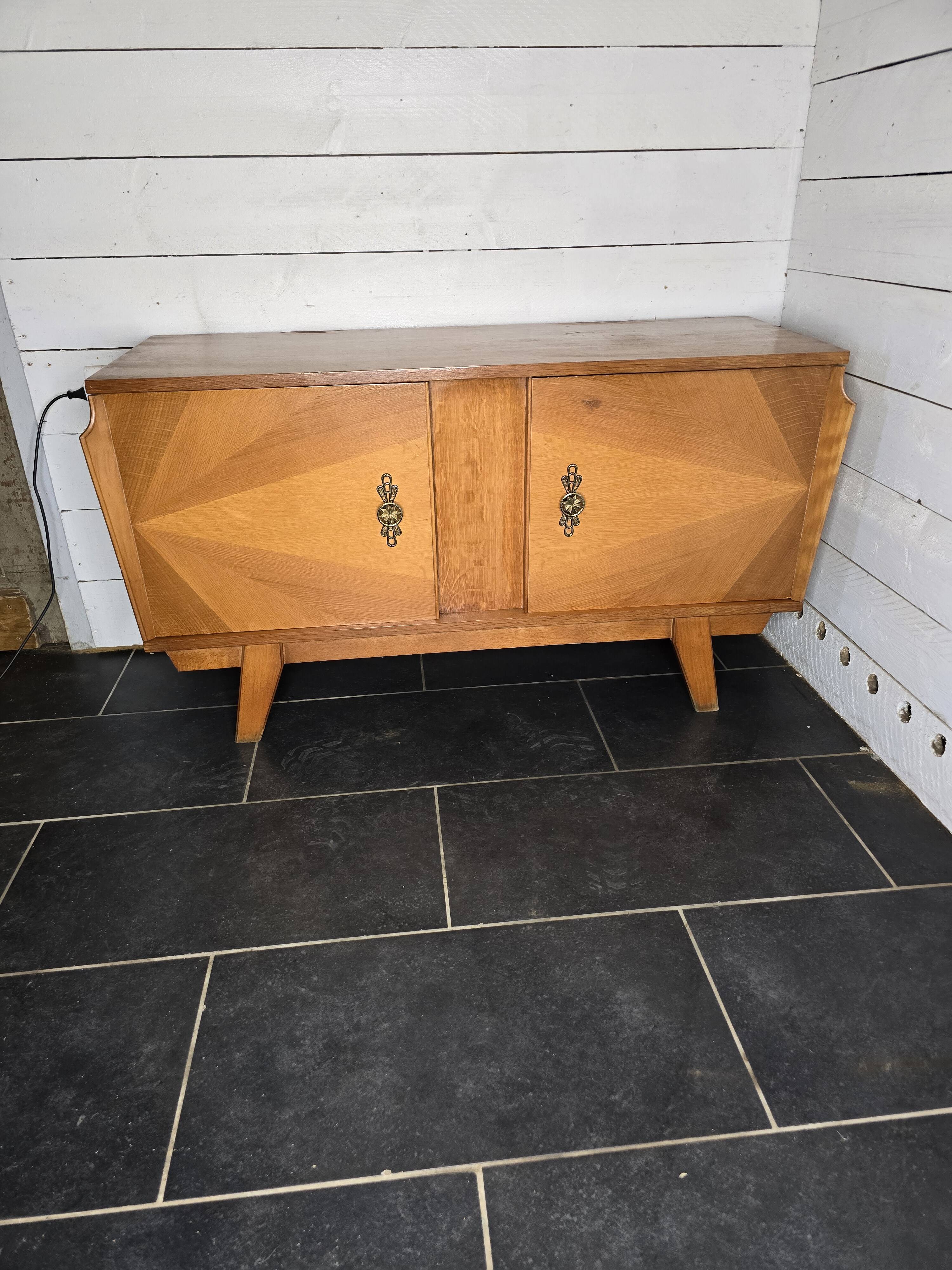 Vintage oak sideboard from the 60s