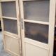 Old glass doors with rounded frame