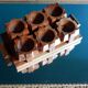 6 egg cups and their olive wood tray