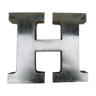 Lettre métal "H" déco
