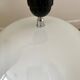 White porcelain lamp with a modern shade, 1970.