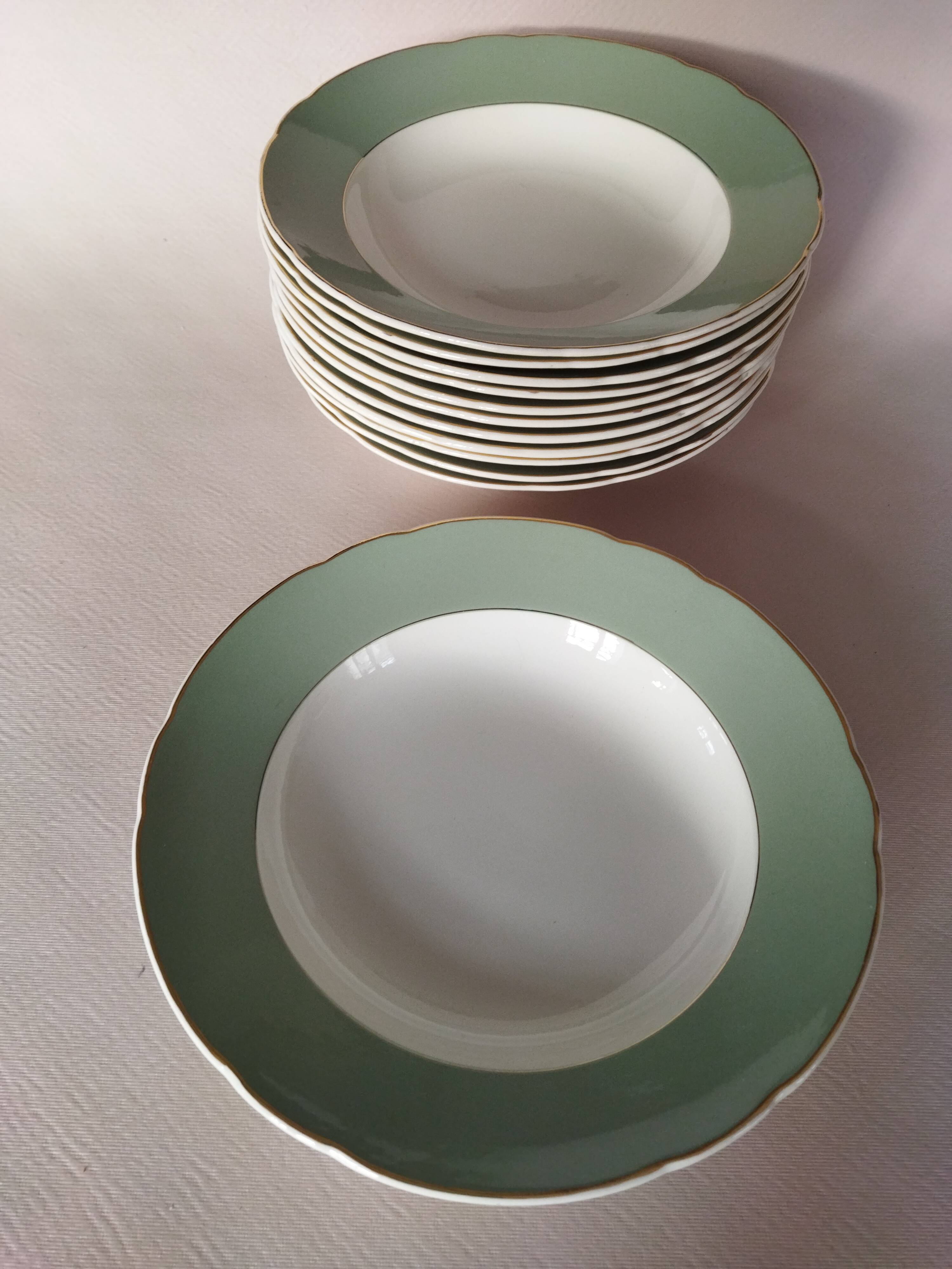 12 assiettes creuses Villeroy & Boch vintage 1960
