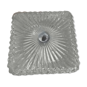 Plafonnier en verre moulé