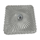Plafonnier en verre moulé années 50 23,5 cm