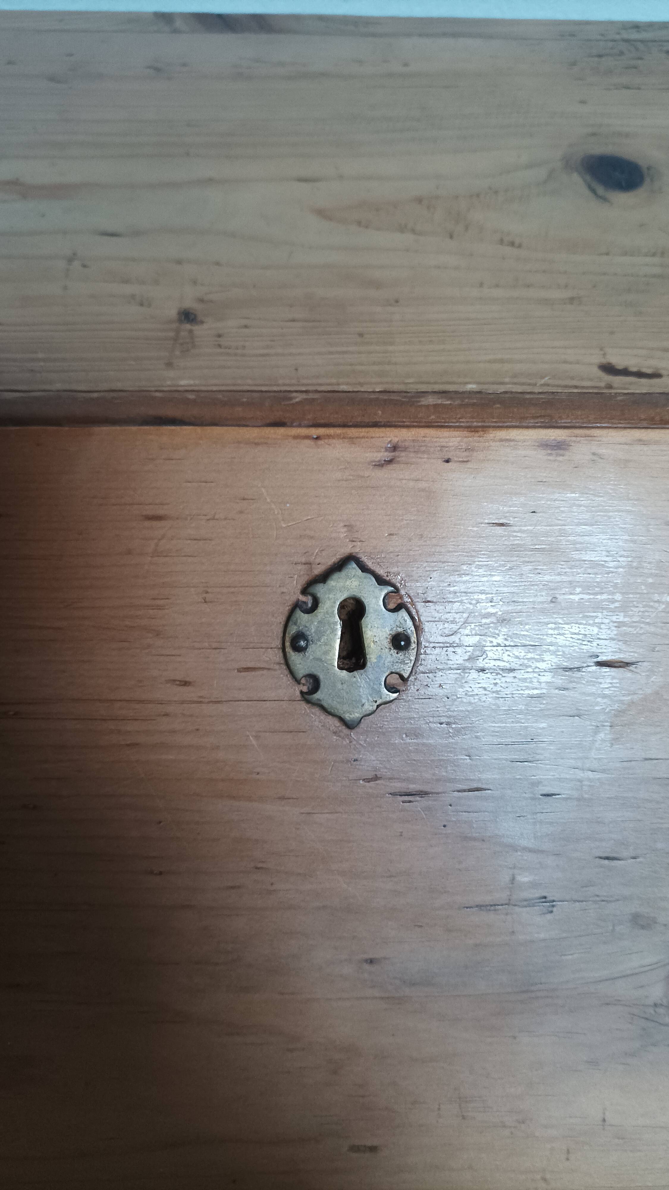 Slope desk, 19th century pine scriban