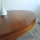 Table ronde extensible années 60