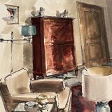 Painting decorative art interior architecture 30-50s