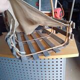 Log storage basket bamboo wood