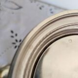 3-branched candle holder in silver metal