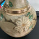 Vintage vase in solid bronze and cloisonné enamel