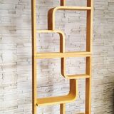 Bent plywood wall, bookcase, flowerbed, Volak by Holesov, 1960s Czechoslovakia
