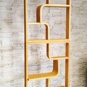 Bent plywood wall, bookcase, flowerbed, Volak by Holesov, 1960s Czechoslovakia
