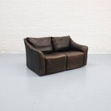 Leather Two-seater Sofa by COR 1970s