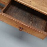 Antique elm 19th century french rustic farmhouse dining table