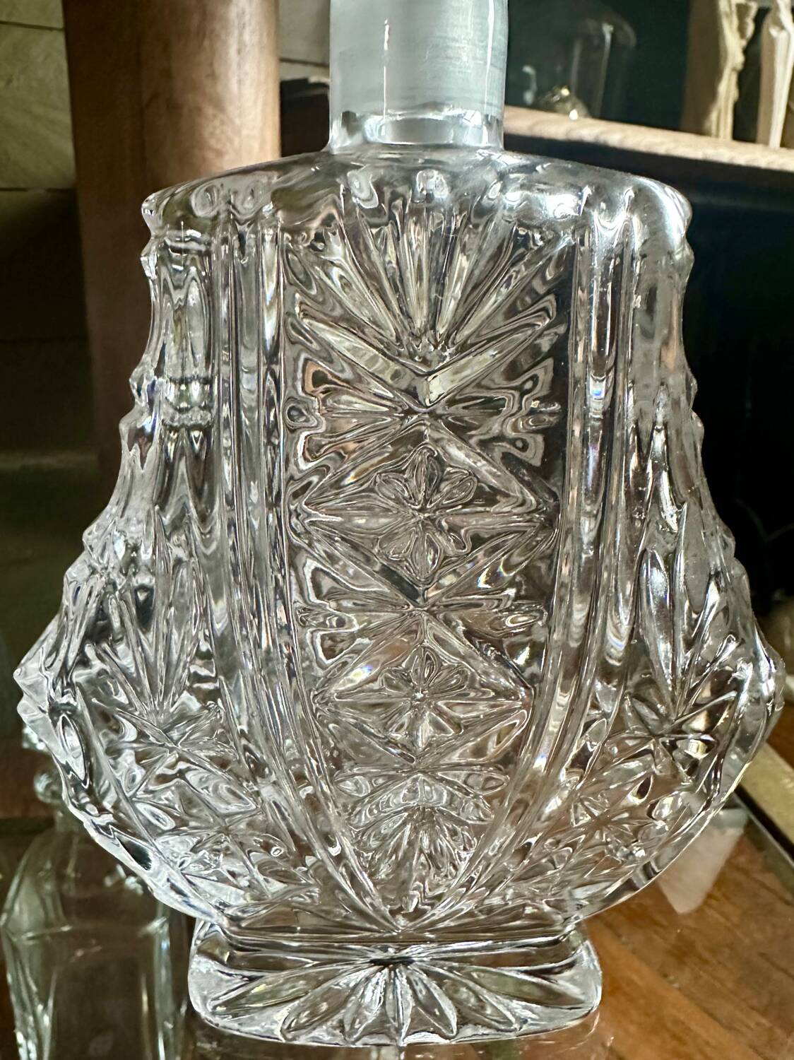 Anna Hutte crystal bottle from the 60s