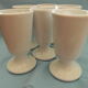 Set of 6 white mazagrans in PILLIVUYT porcelain.