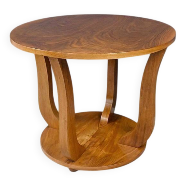 Guéridon en noyer, art déco – 1930