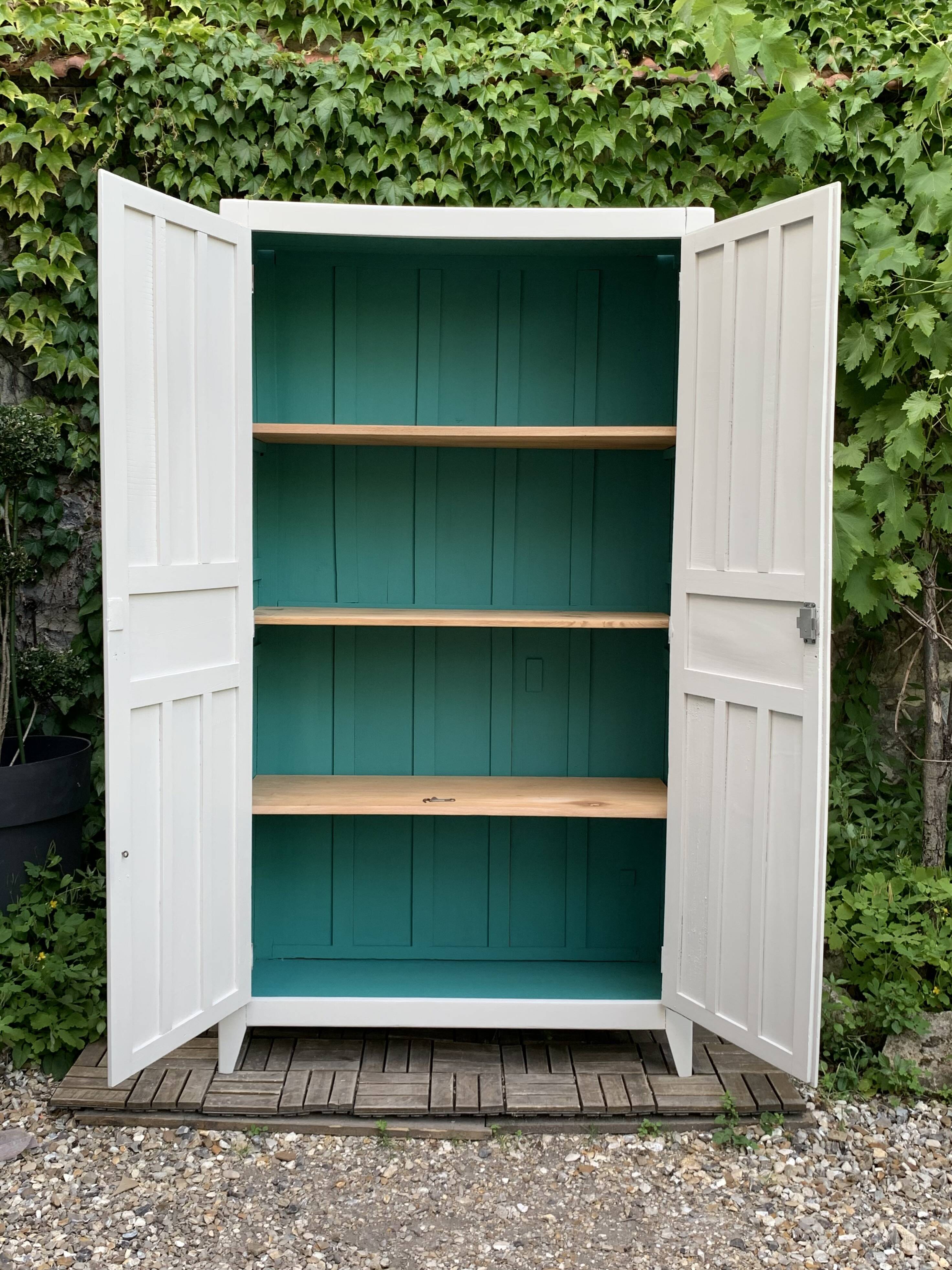 Antique Parisian paneled wardrobe, 1940