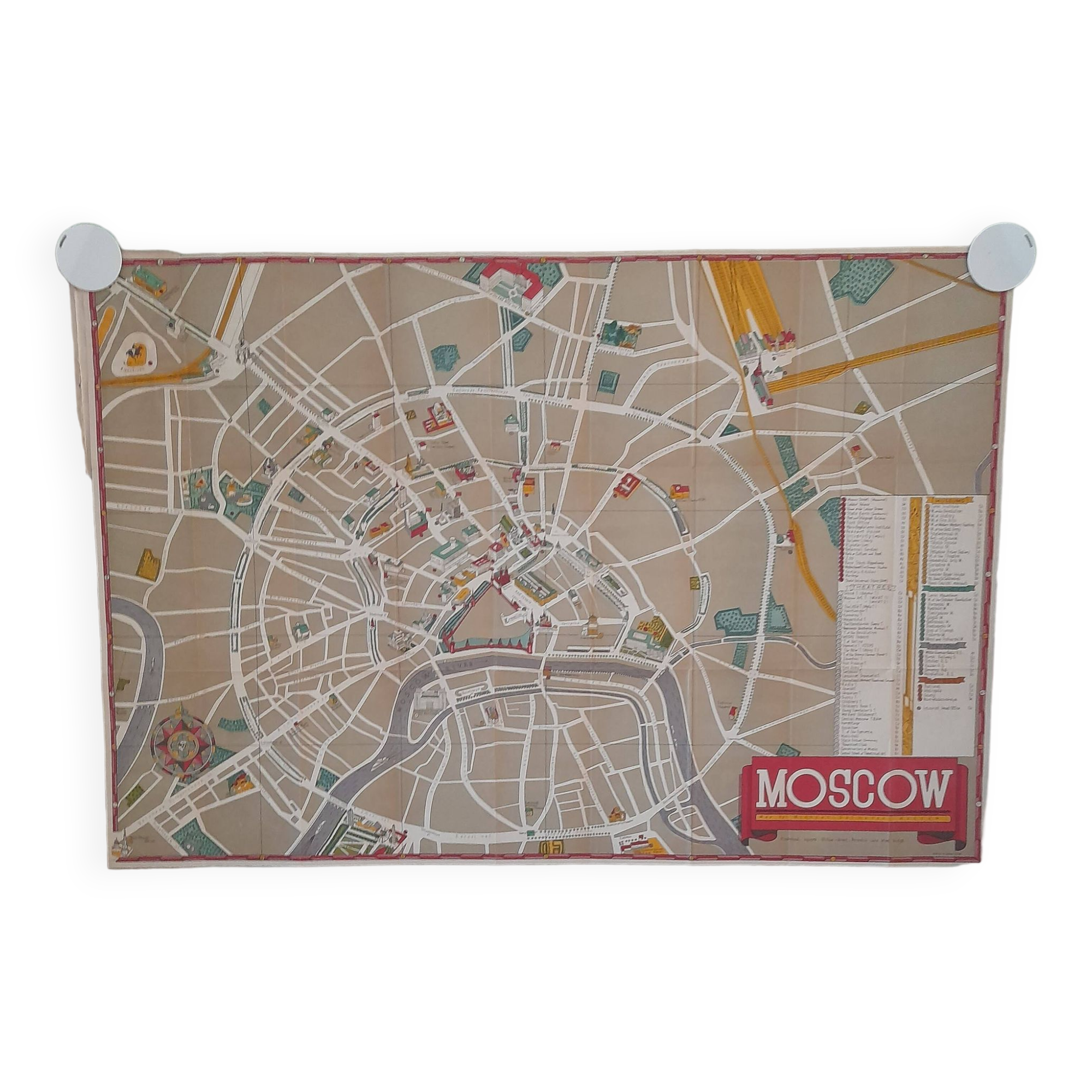 Map Map of the city of Moscow