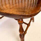 Paire de fauteuils anglais Windsor à barrettes (années 60)