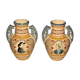 Pair of vases signed Henriot Quimper