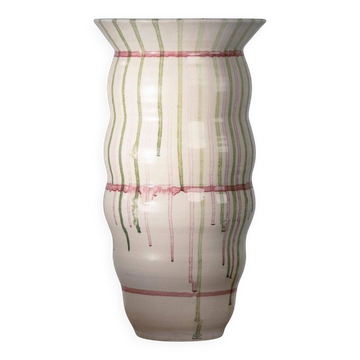 Mobach studio pottery XXL 46 cm large ceramic vase, The Netherlands, 1991