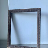 Cadre ancien sculpté à la main 32,5 cm x 27,5 cm dimensions d’ouverture 28,5 cm x 23,5 cm