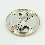 Mid-Century/Art Deco Geometric Amber Glass Ceiling Light - Limburg, 1970s