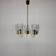 Art Deco All Glass Chandelier by Kamenicky Senov, 1960's, Czechoslovakia
