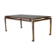 Rectangular gold wrought iron coffee table on sheet, Ramsay House